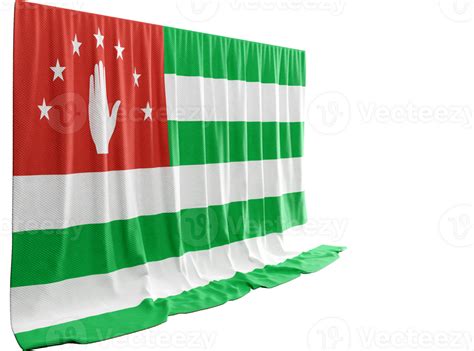 Republic of Abkhazia Flag Curtain in 3D Rendering called Flag of ...