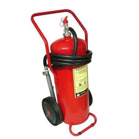 Red Mild Steel 50 L Portable Co2 Fire Extinguisher For Factory