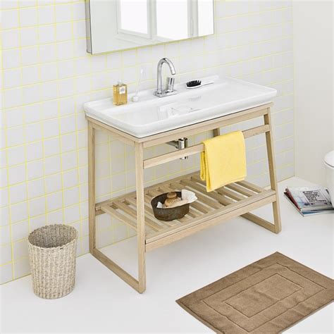 Mobile Bagno Slitta Con Lavabo Naked System Finitura Rovere Versione