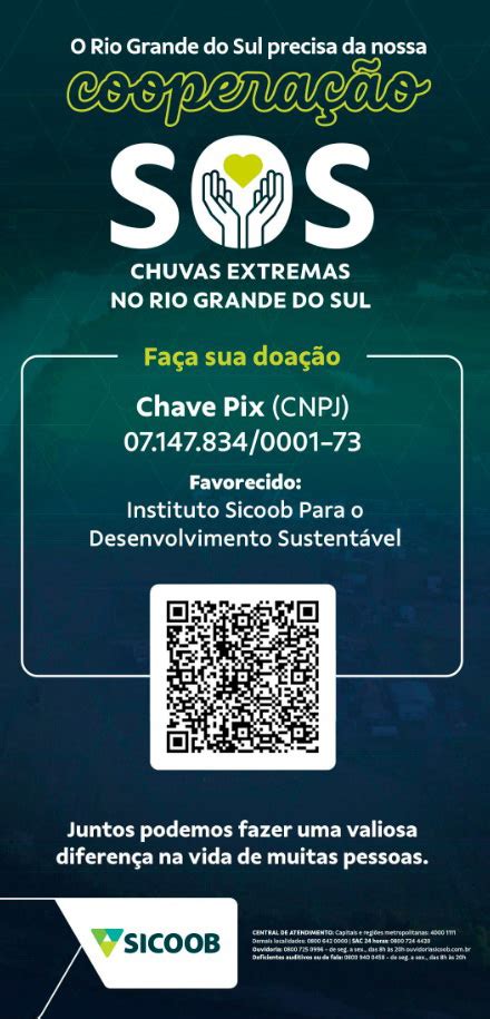 Sicoob Promove Campanha De Doa Es Emergenciais Sos Rio Gran