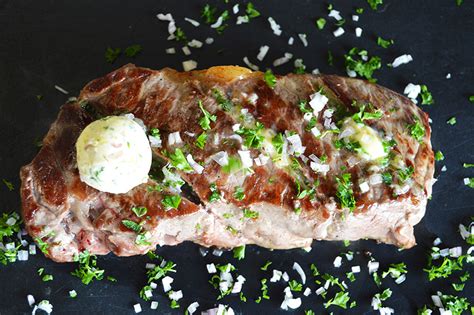 Recette De Faux Filet Grill Au Beurre Persill Les Beaux Quartiers