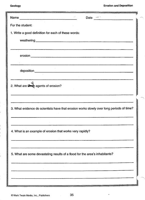 Free Environmental Science Worksheets