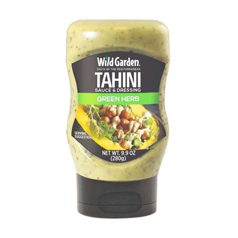 Wild Garden Easy Squeeze Green Herb Tahini 9 9 Oz Albazaar Market