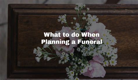 Funeral Planning Checklist