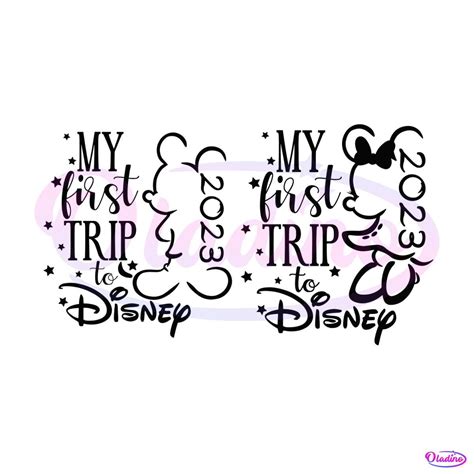 Disney Family My First Trip To Disney 2023 SVG Digital File