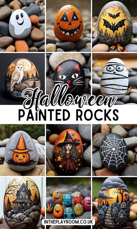 Best Halloween Rock Painting Ideas | Kids crafts rocks, Halloween rocks ...