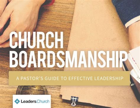 How to Lead a Church Board - Leaders.Church