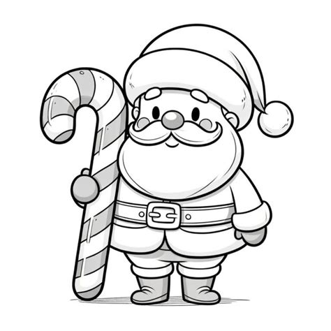 Imagenes De Navidad Para Colorear Santa Claus Drawing Easy