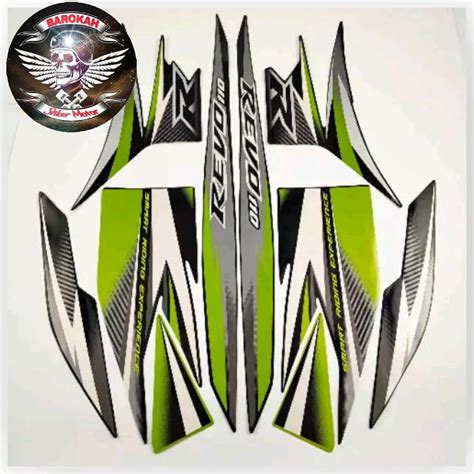 jual ajs striping stiker polet motor honda revo  cw absolut
