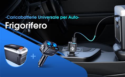 Caricabatteria Da Auto USB Splitter BUVAYE 12 V 24 V Sdoppiatore