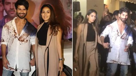 Shahid Kapoor Protects Mira Rajput From Mob During Film Screening