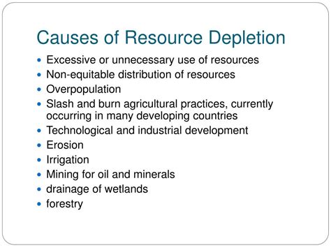 PPT - Depletion of Natural Resources PowerPoint Presentation, free ...