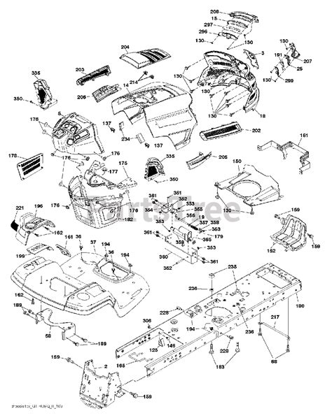 Husqvarna Gt 48 Xlsi 960430177 00 Husqvarna 48 Garden Tractor 2013 11 Chassis Enclosures