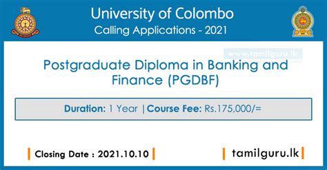 Postgraduate Diploma In Banking And Finance Pgdbf