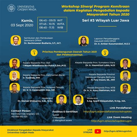 Workshop Kemitraan Kkn Ppm Ugm Untuk Wilayah Luar Jawa Bagi Pemerintah