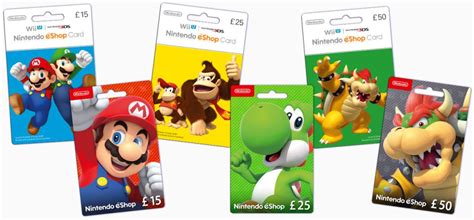 Nintendo Eshop Cards Wii U Nintendo