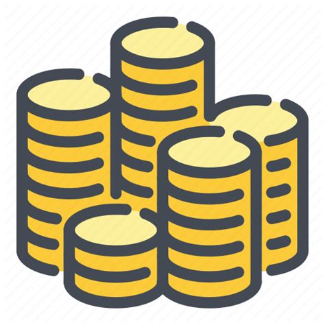 Coin Stack Icon At Vectorified Collection Of Coin Stack Icon Free