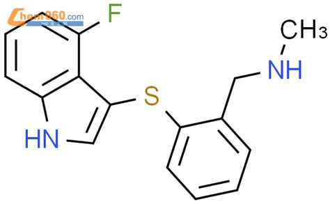 Benzenemethanamine Fluoro H Indol Yl Thio N