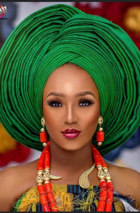 African Gele Ofi For Women Nigerian Traditional Bridal Aso Oke Hats