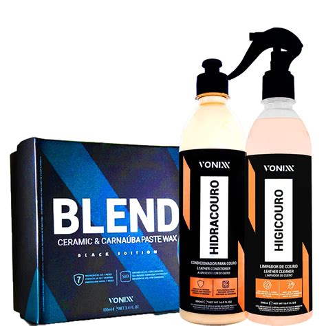 Limpa Couro Higicouro Vonixx Hidracouro Vonixx Cera Blend Black