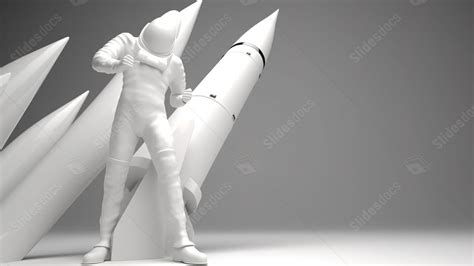 A 3d Model With Two Rockets Powerpoint Background For Free Download Slidesdocs