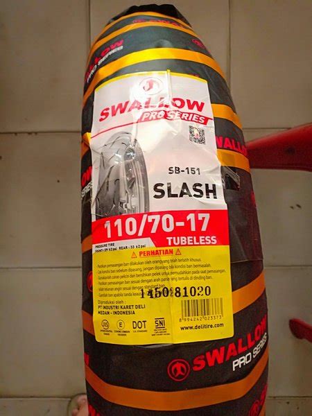 Jual Ban Swallow Slash Sb 151 Soft Compound Ring 17 Ukuran 110 70 17 Di