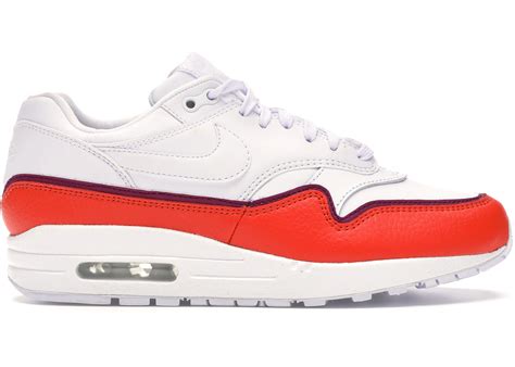 Nike Air Max 1 Liner White Red (Women's) - 881101-102 - US