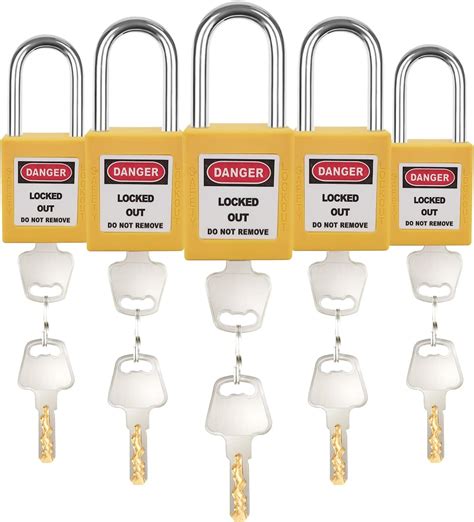 Bulangdi Lockout Tagout Locks Set Pcs Yellow Loto Locks Lockout Locks