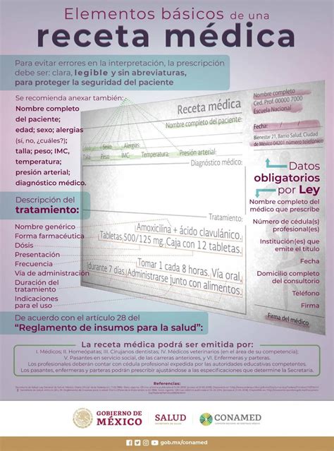 Infograf A Los Elementos B Sicos De Una Receta M Dica