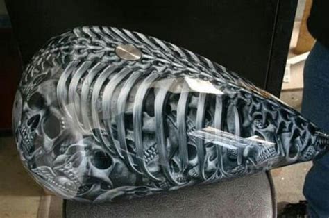 Custom Airbrushed Gas Tank Custom Paint Motorcycle Motorcycle