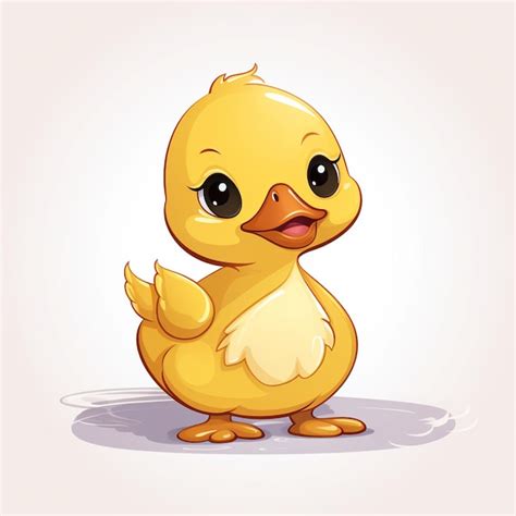 Illustration vectorielle canard animal dessin animé oiseau isolé design