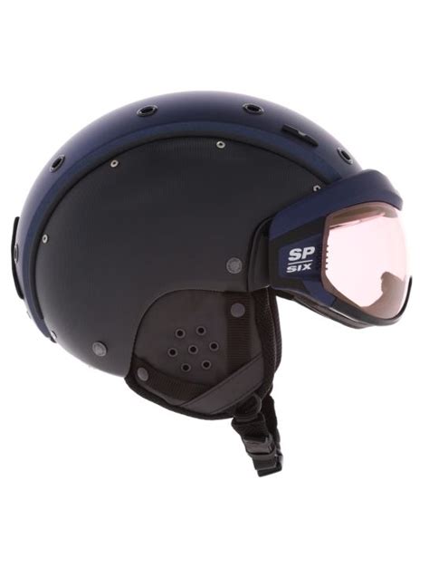 Casco Sp Skihelm Met Vizier Unisex Navy Black Structure Blauw Zwart