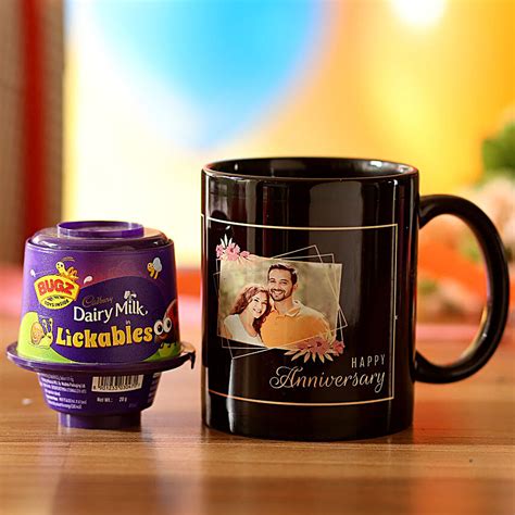 Buy Send Personalised Anniversary Wishes Mug Cadbury Lickables Online