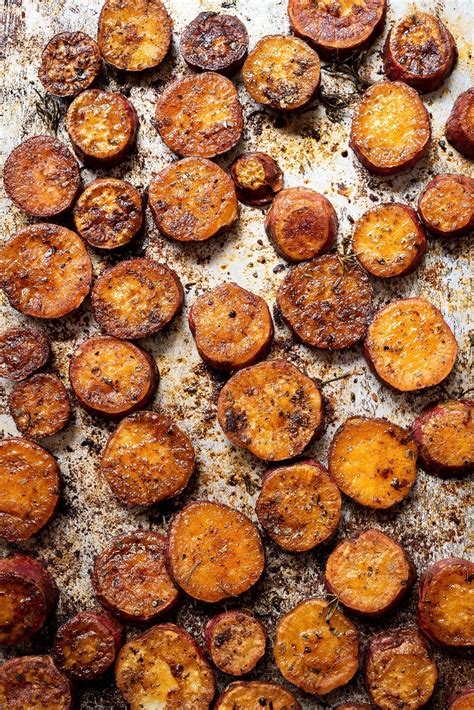 Paprika Roast Sweet Potatoes Bibbyskitchen Recipes