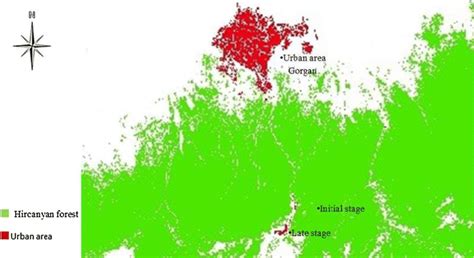 Map showing the position of the Hyrcanian forest | Download Scientific ...