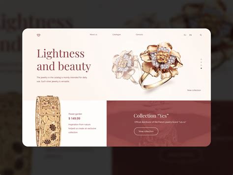 Jewelry Website On Behance