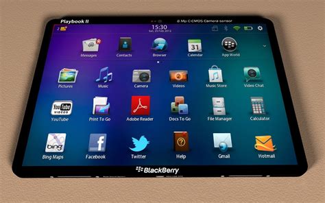 Blackberry Playbook Ii D Model Cgtrader