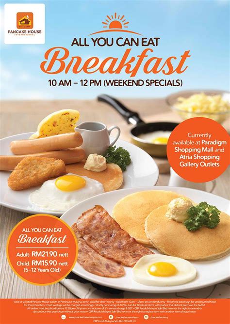 Pancake House International All You Can Eat Breakfast Promotion In