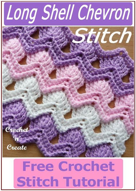 Long Shell Chevron Stitch Free Crochet Tutorial Artofit