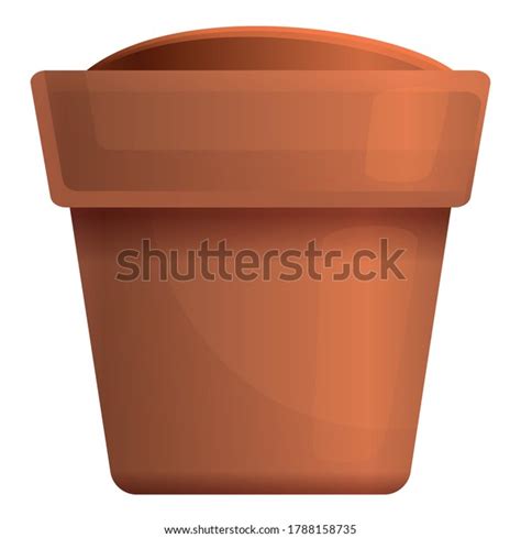 Soil Plant Pot Icon Cartoon Soil Stock Vector Royalty Free