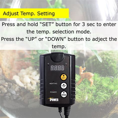 Ipower 68 108°f Digital Heat Mat Thermostat Controller For Seed Germination Garden