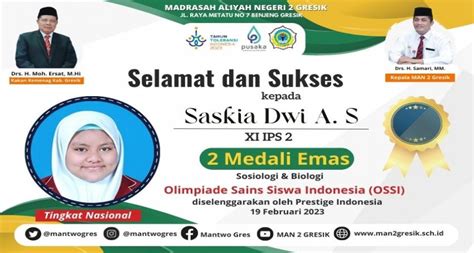 Great Siswi Man Gresik Berhasil Sabet Medali Emas Sekaligus Man