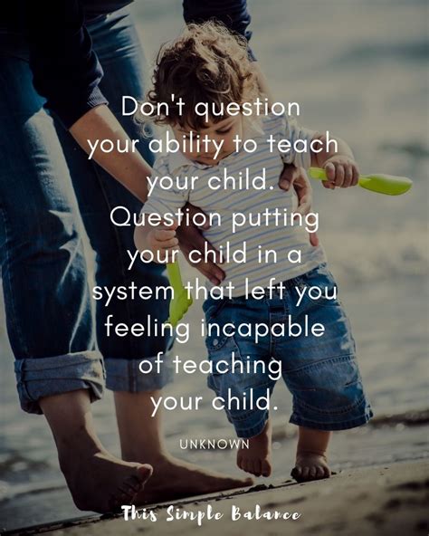 21 Unique Homeschool Quotes for Daily Inspiration - This Simple Balance