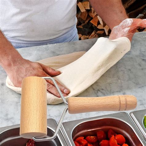 Rodillo de pastelería en forma de T rodillo antiadherente para pizza