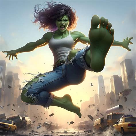 She Hulk Feet By Dalbrad On Deviantart