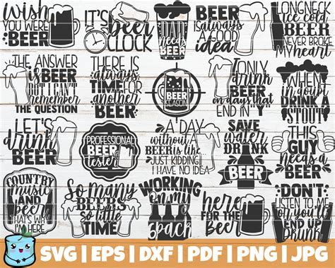 Beer Lover SVG Bundle Funny Drinking SVG Cut Files Etsy