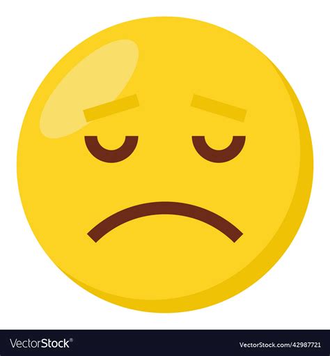 Disappointed Face Royalty Free Vector Image VectorStock