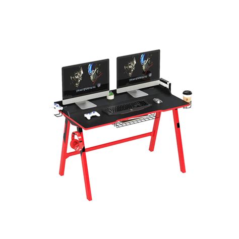 Buy Deluxe Gaming Desk with Dual Monitor Stand - OFX Office