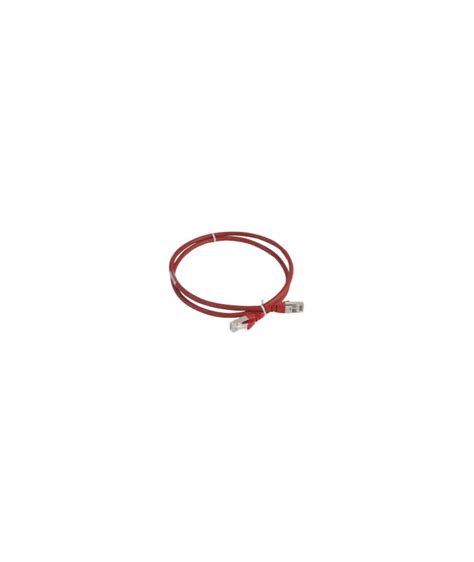 Cordon de brassage rj45 c6a s ftp rouge 1 mètre legrand