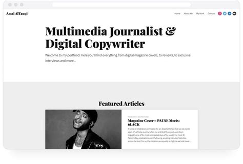 10 Journalism Portfolio Examples You Should Consult Before Creating ...